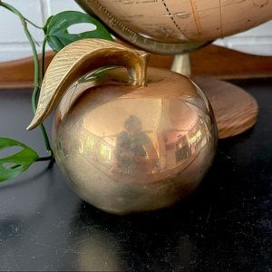 Vintage Decorative Brass Apple Paperweight